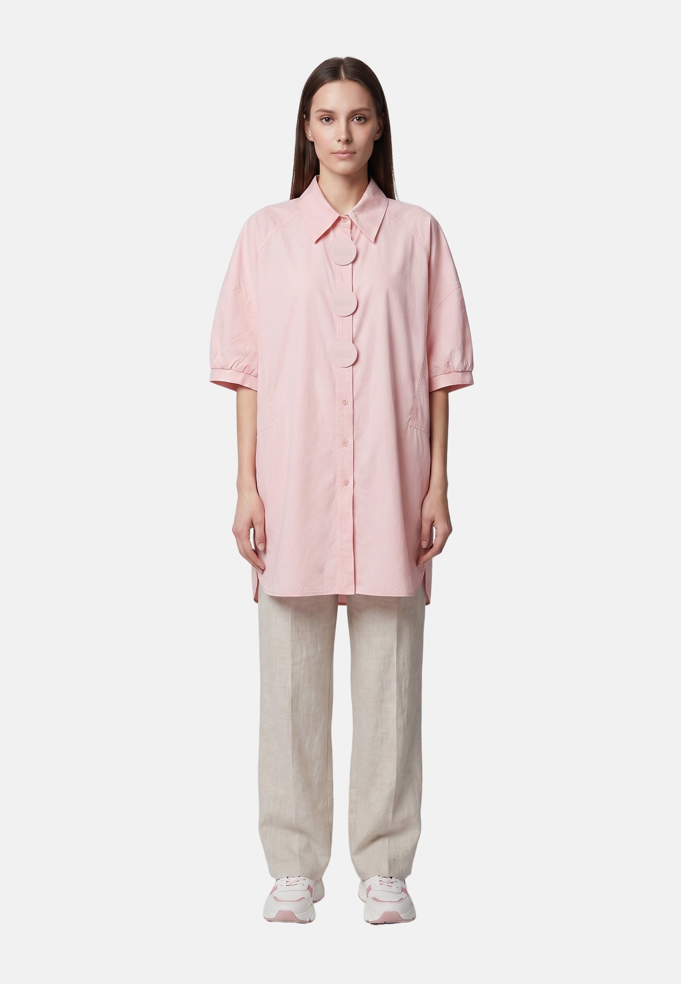 Vestito in Cotone Rosa