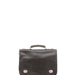 Borsa a mano unisex in vera pelle Made in Italy 4512-NERO Alessia Firenze