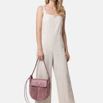 Borsa a Tracolla in Dollaro Leather Salmone