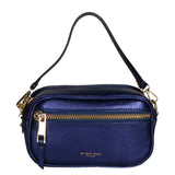 Borsa a tracolla da donna Vera pelle MYB-7031-SS-AZZURRO ME My Best Bag