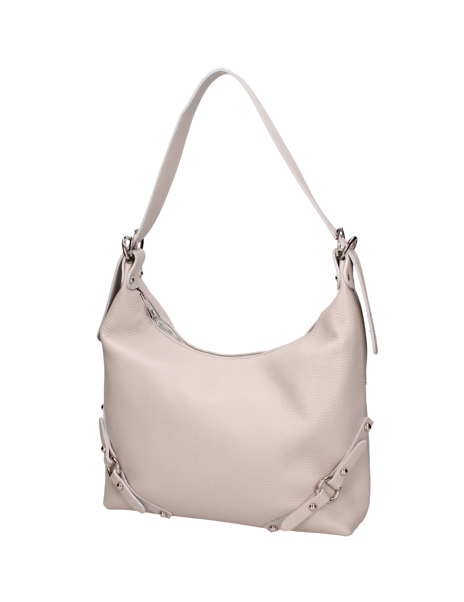 Fiorenza Lux Borsa a spalla da donna Vera pelle 07140-D86 GRIGIO PERLA Viola Castellani