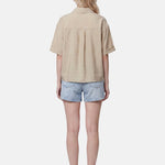 Blusa in 86 Lyocell 14 Poliestere Cammello