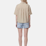 Blusa in 86 Lyocell 14 Poliestere Cammello