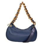Ferrara Borsa a spalla da donna Vera pelle 05461-S24 BLU JEANS L033 BLU Gave Lux