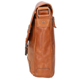 Borsa a tracolla unisex vera pelle 100% pelle SN5861547-TAN Santini Firenze