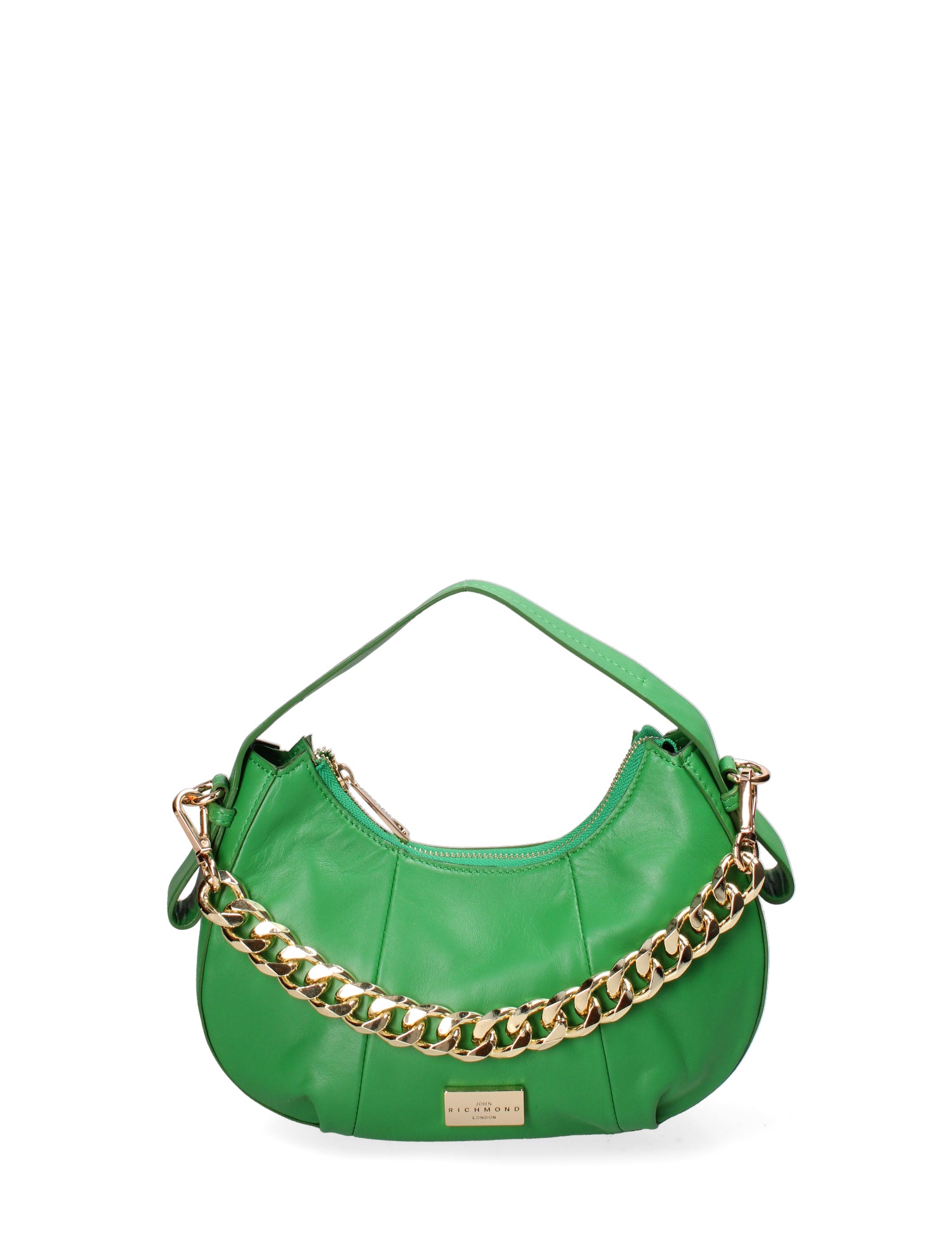 Borsa a spalla da donna Vera pelle JR-W-1167MNA-EMERALD GREEN-GOLD John Richmond