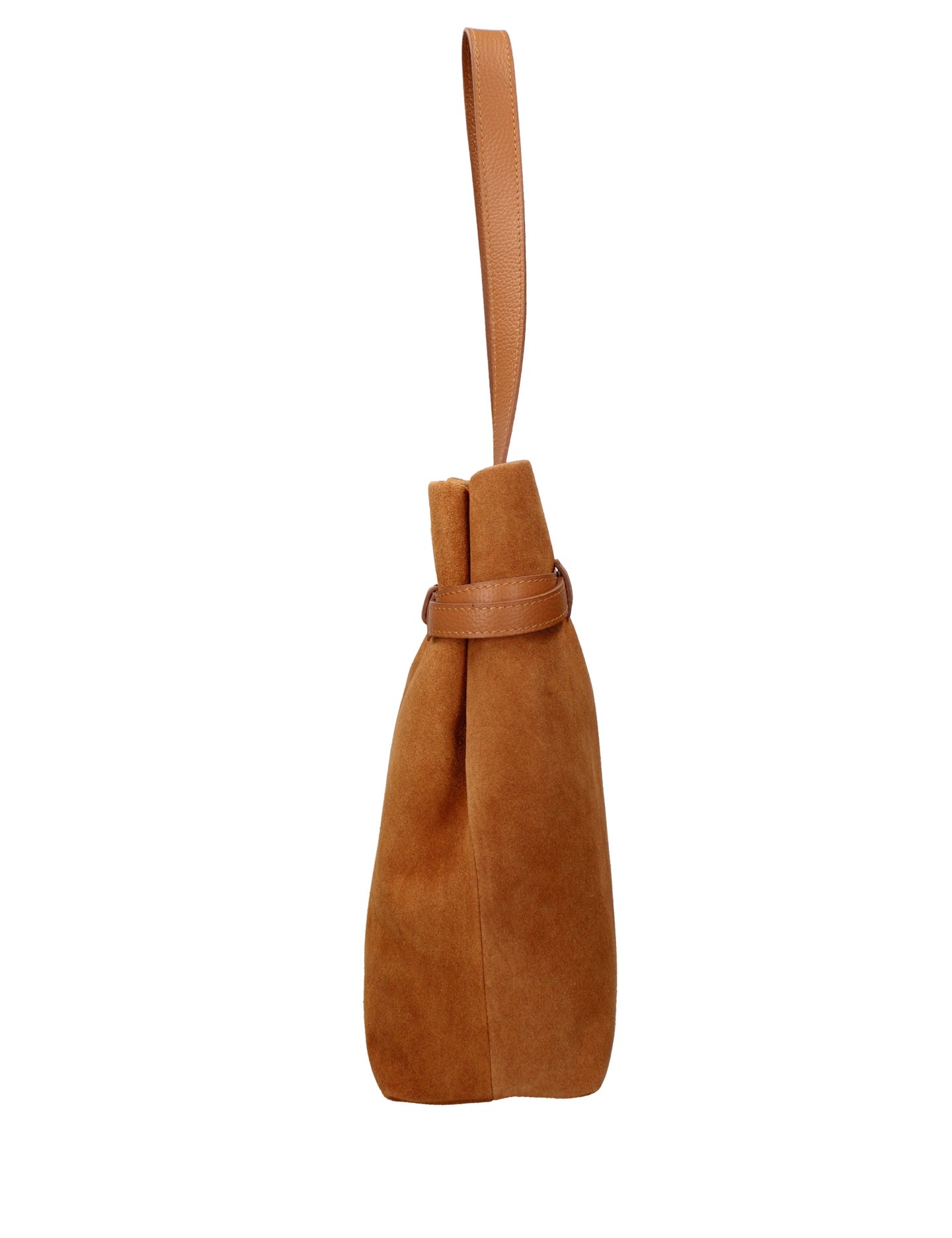 Borsa a Mano in Vera Pelle Cognac
