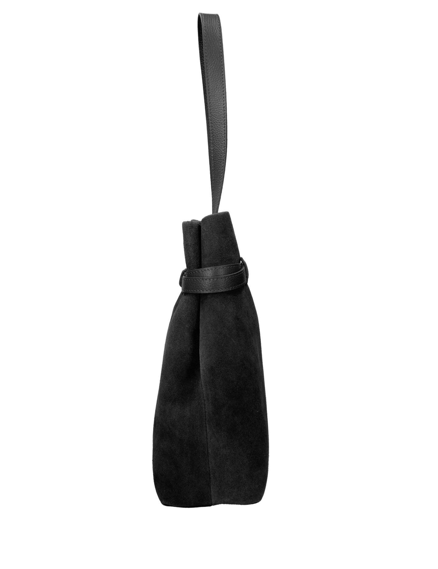 Borsa a Mano in Vera Pelle Nero