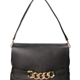 Borsa a spalla da donna Vera pelle JR-W-1160LDO-BLACK-GOLD John Richmond
