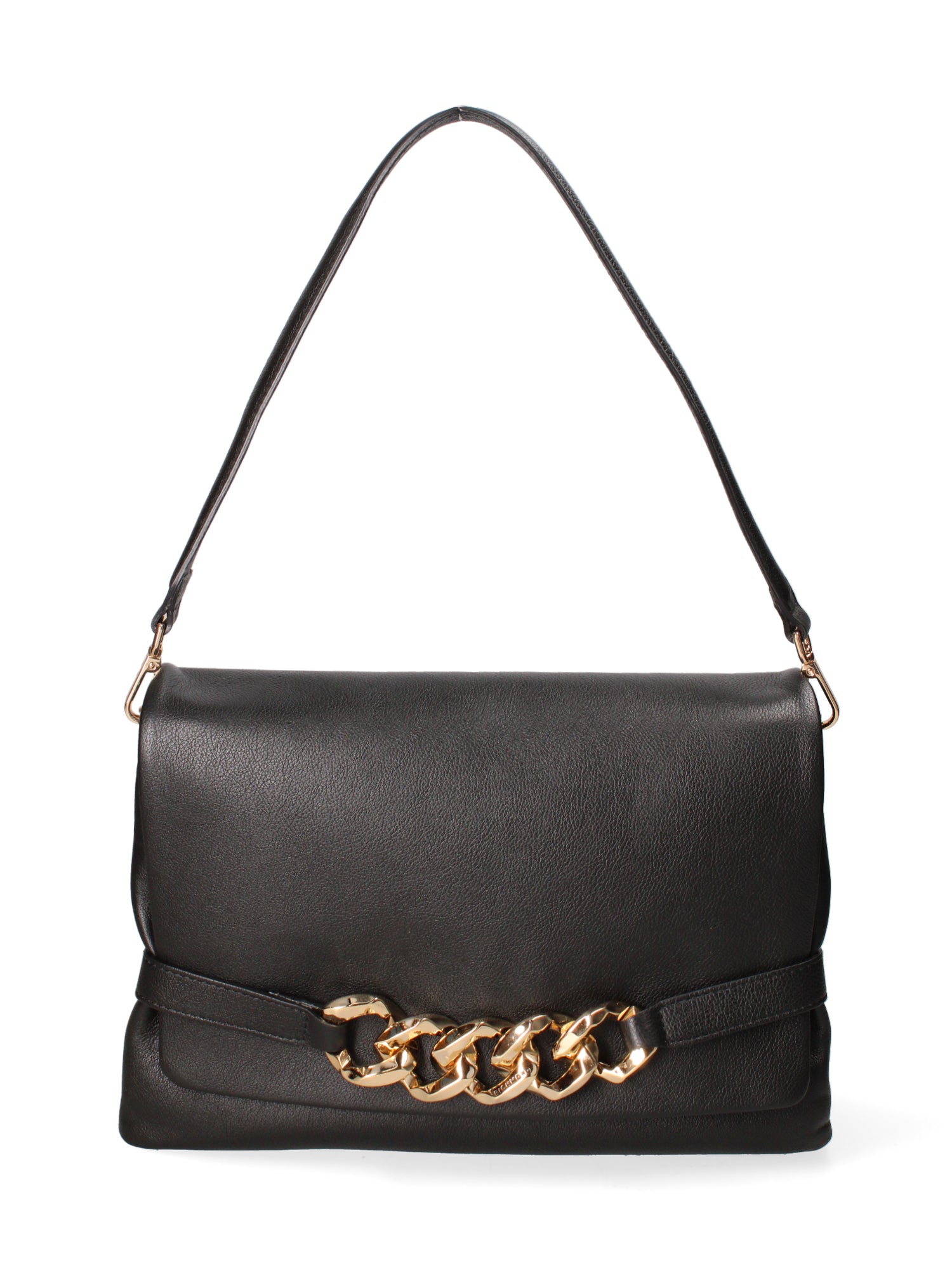 Borsa a spalla da donna Vera pelle JR-W-1160LDO-BLACK-GOLD John Richmond