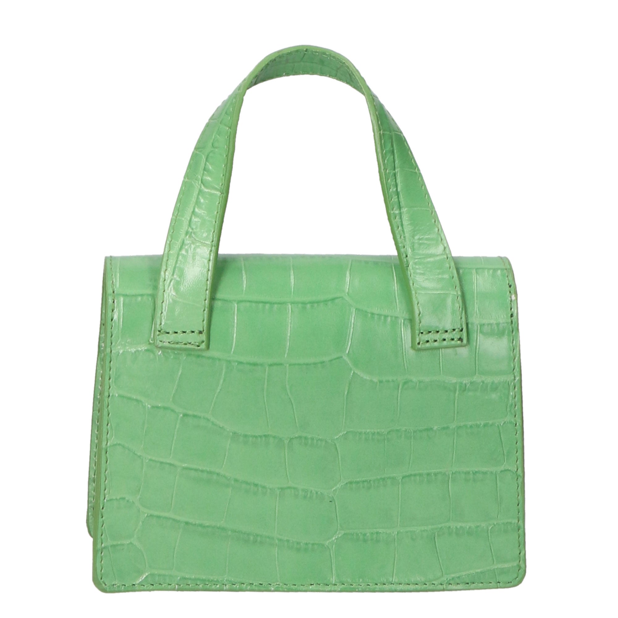 Borsa a mano da donna Pelle goffrata MYB-7036-SS-C47 VERDE My Best Bag