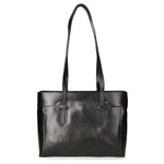 Flora Borsa a spalla da donna Vera pelle 9118-NERO BLACK Gave Lux