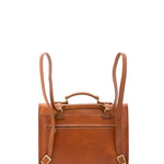 Zaino in vera pelle unisex 100% cotone 4431-MIELE Alessia Firenze
