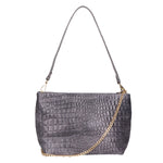 Lorelei Borsa a spalla da donna Vera pelle croco 06498-042 GRIGIO SCURO Gave Lux