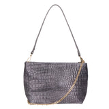 Lorelei Borsa a spalla da donna Vera pelle croco 06498-042 GRIGIO SCURO Gave Lux