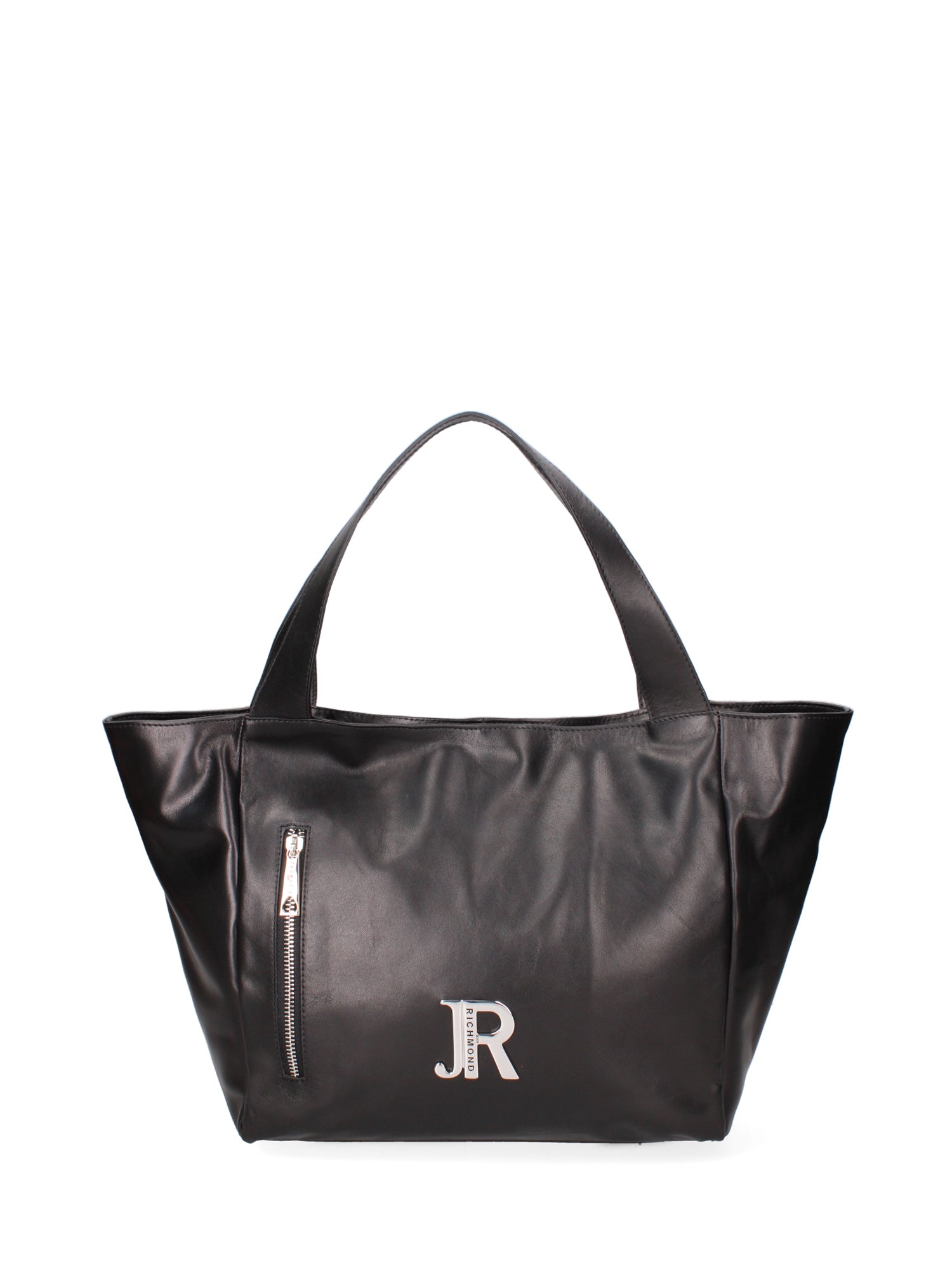 Borsa a mano da donna 100% vera pelle JR-W-1098-TY-BLACK + SILVER John Richmond