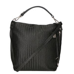 Elga Borsa a spalla da donna Vera pelle 80051-NERO Gave Lux