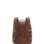 Zaino unisex in vera pelle Made in Italy 100% cotone 4048-TESTA DI MORO Alessia Firenze
