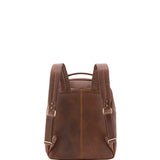 Zaino unisex in vera pelle Made in Italy 100% cotone 4048-TESTA DI MORO Alessia Firenze