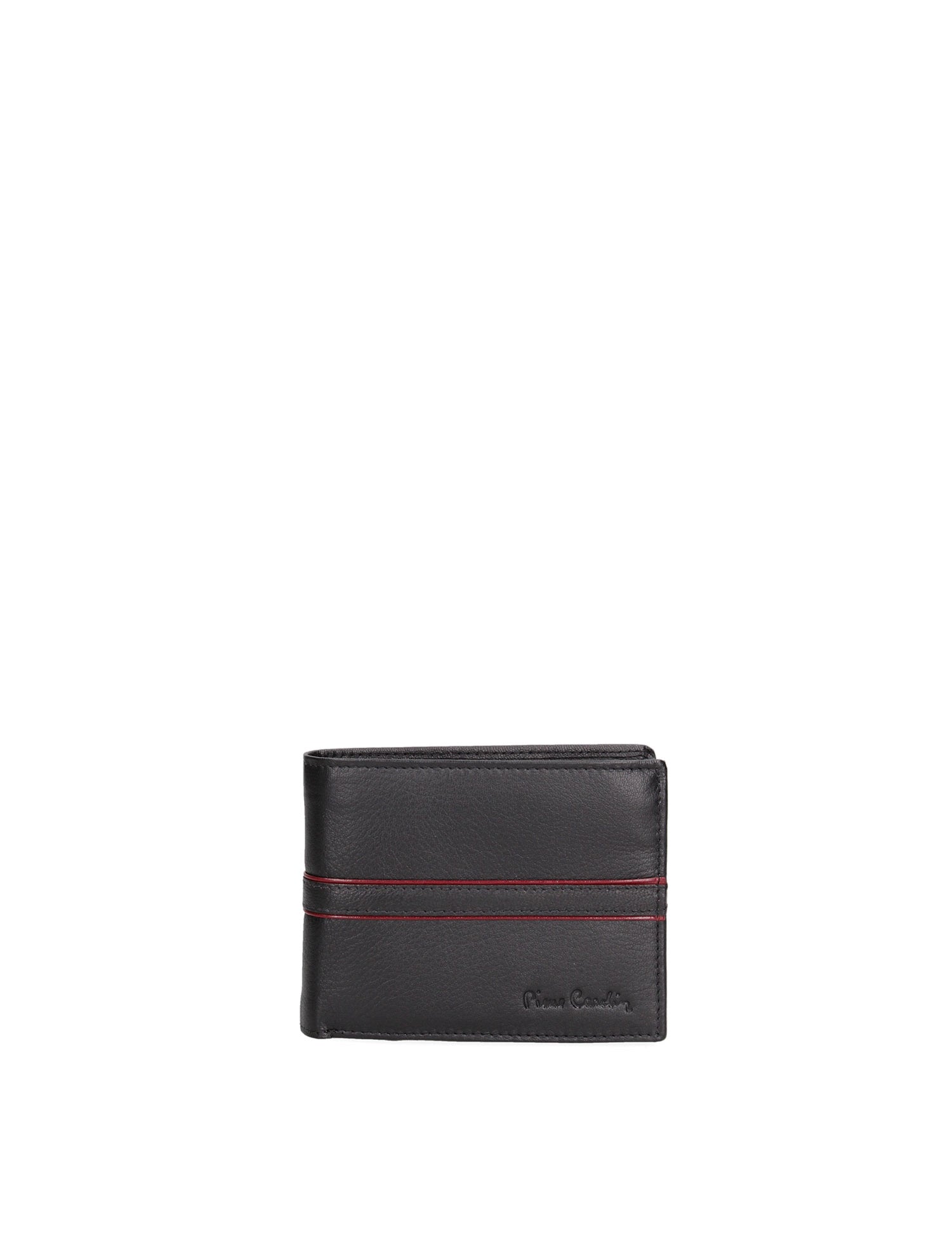 Portafoglio uomo in vera pelle Casual 8806-109-NERO-ROSSO Pierre Cardin