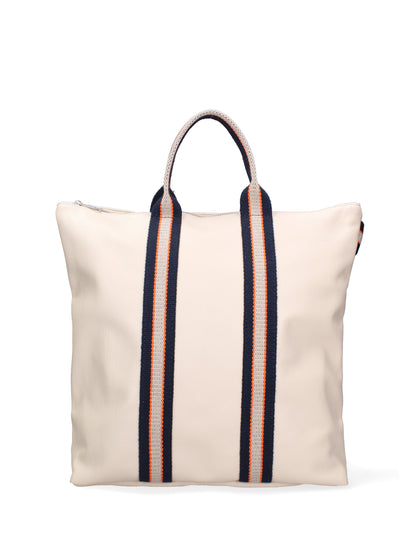 Varese Borsa a Mano in Vera Pelle Cremino - Blu