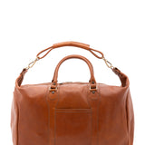 Borsa da viaggio unisex in vera pelle 100% cotone 4046-MIELE Alessia Firenze