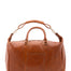 Borsa da viaggio unisex in vera pelle 100% cotone 4046-MIELE Alessia Firenze