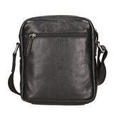 Borsa a tracolla unisex vera pelle Made in Italy SN5862847-BLACK Santini Firenze