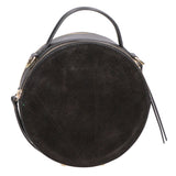 Borsa a mano da donna Pelle scamosciata e ruga MYB-6021-FW-NERO My Best Bag