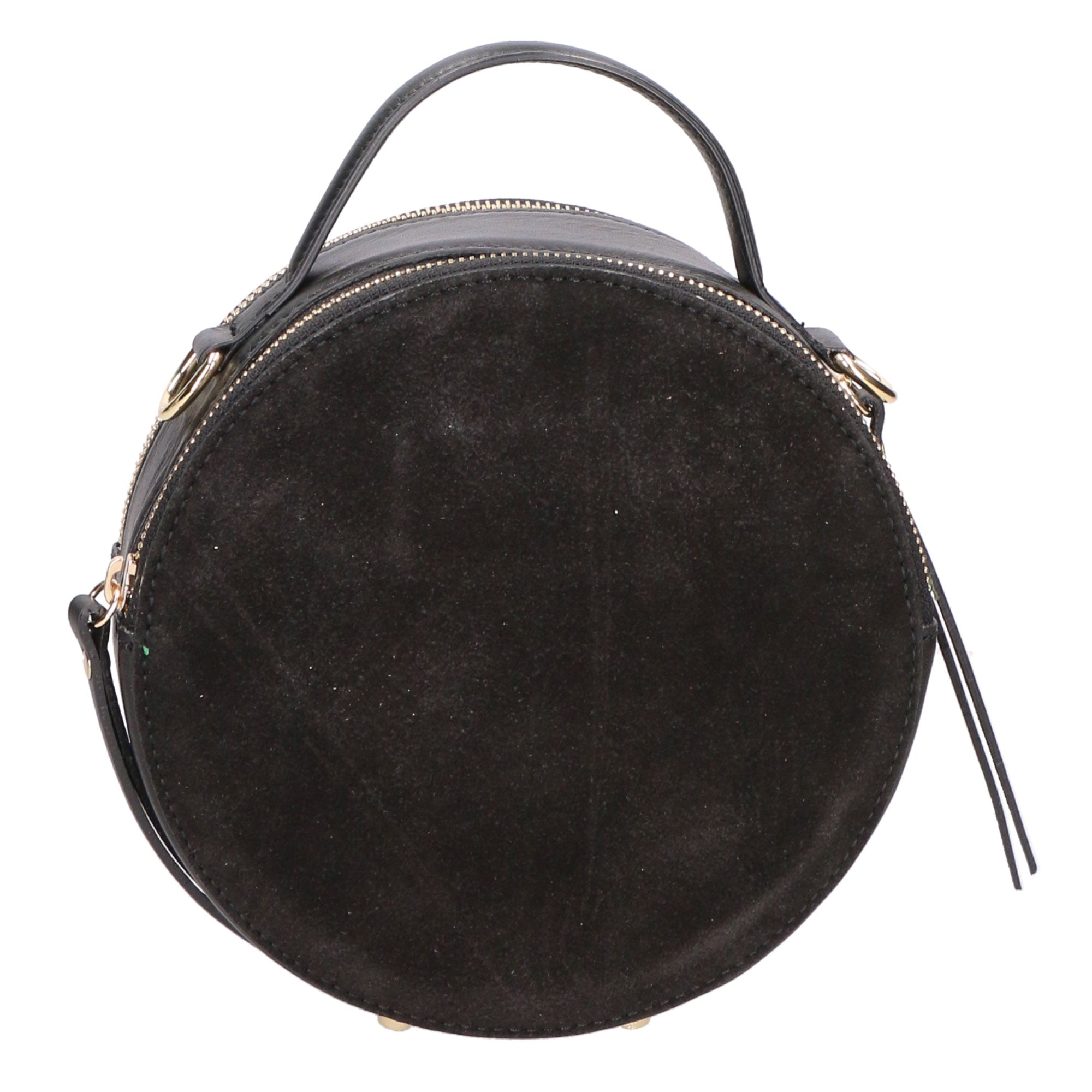 Borsa a mano da donna Pelle scamosciata e ruga MYB-6021-FW-NERO My Best Bag