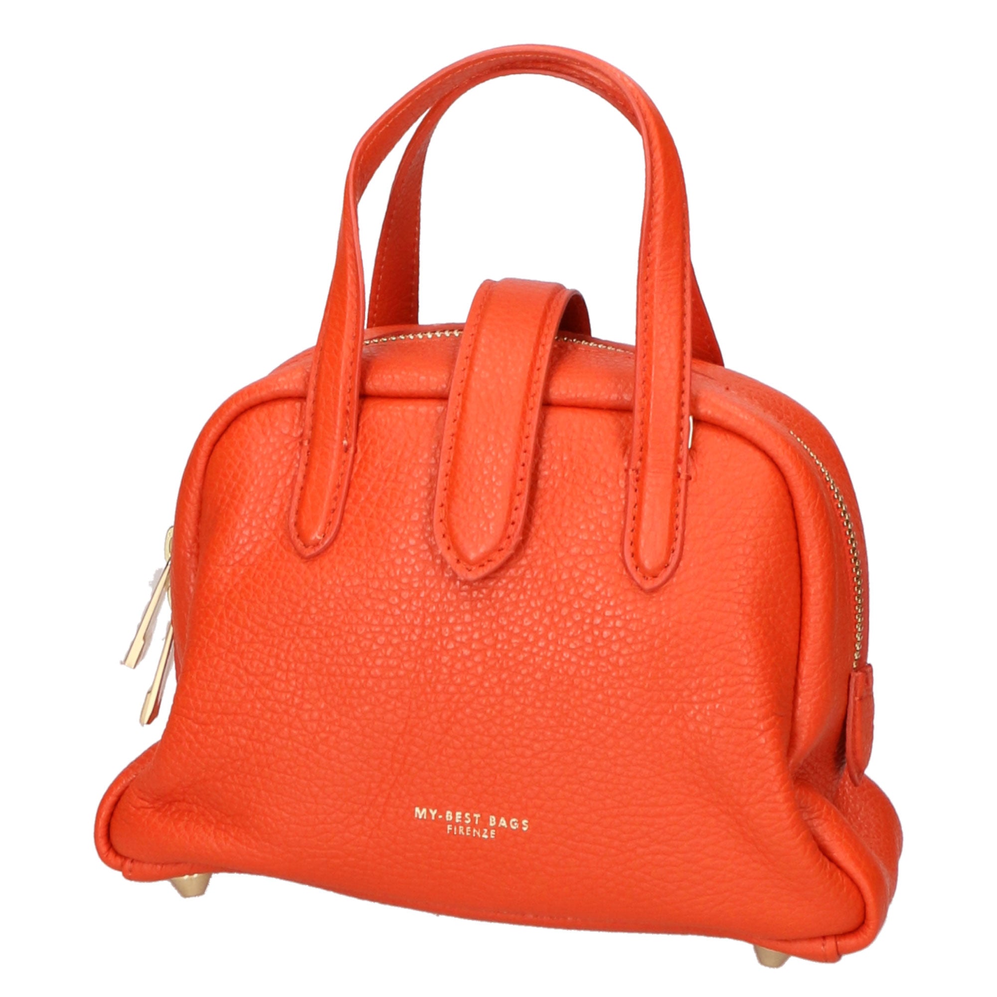 Borsa a mano da donna 100% vera pelle MYB-6008-FW-D35 PAPAYA PAPAYA My Best Bag