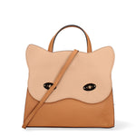 Arancia Borsa a mano da donna 100% pelle 8969-CUOIO+NOCCIOLA Gave Lux