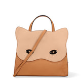 Arancia Borsa a mano da donna 100% pelle 8969-CUOIO+NOCCIOLA Gave Lux