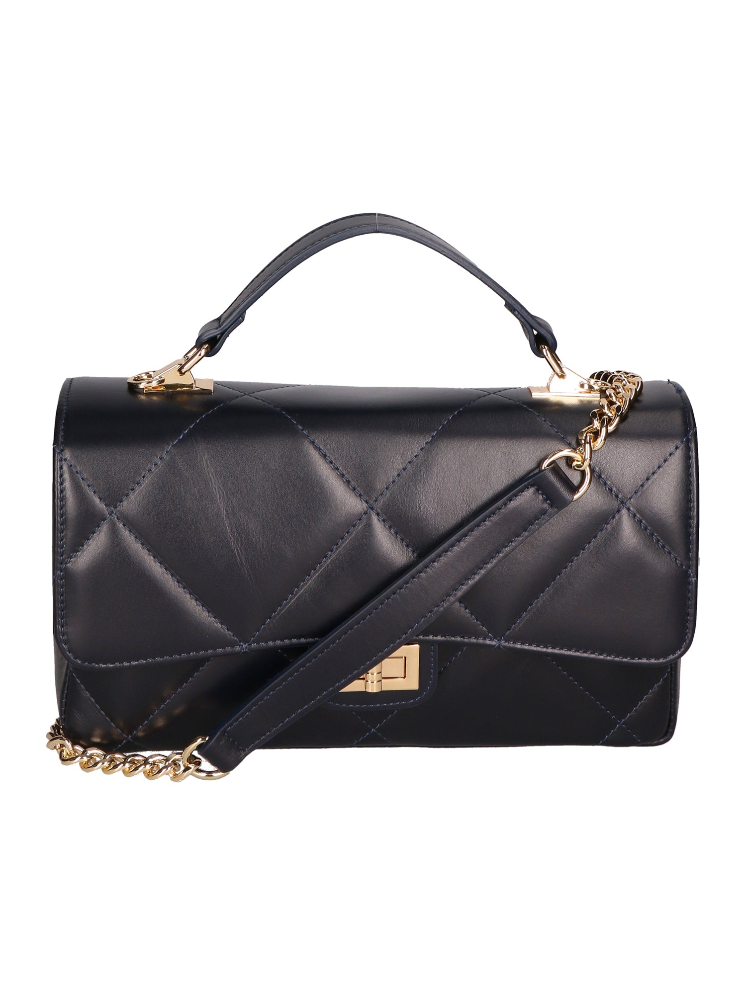 Vita Borsa a spalla da donna Vera pelle 06879-S24 BLU JEANS Gave Lux
