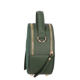 Borsa a mano da donna Pelle scamosciata e ruga MYB-6021-FW-06058 VERDE My Best Bag