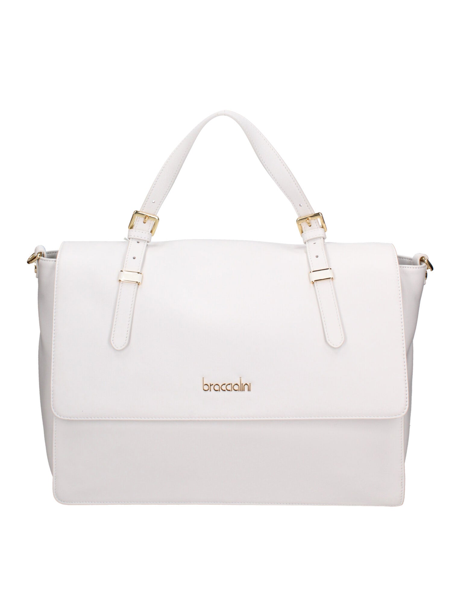Valoria Prime Borsa a spalla da donna 100% pelle B17213-BIANCO Braccialini
