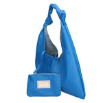 Gwenda Borsa a spalla da donna Vera pelle 06008-D222 BLU ASTER Gave Lux