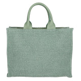 Borsa a mano da donna Misto pelle e tessuto MYB-05117-SS-331+S96 MENTA My Best Bag
