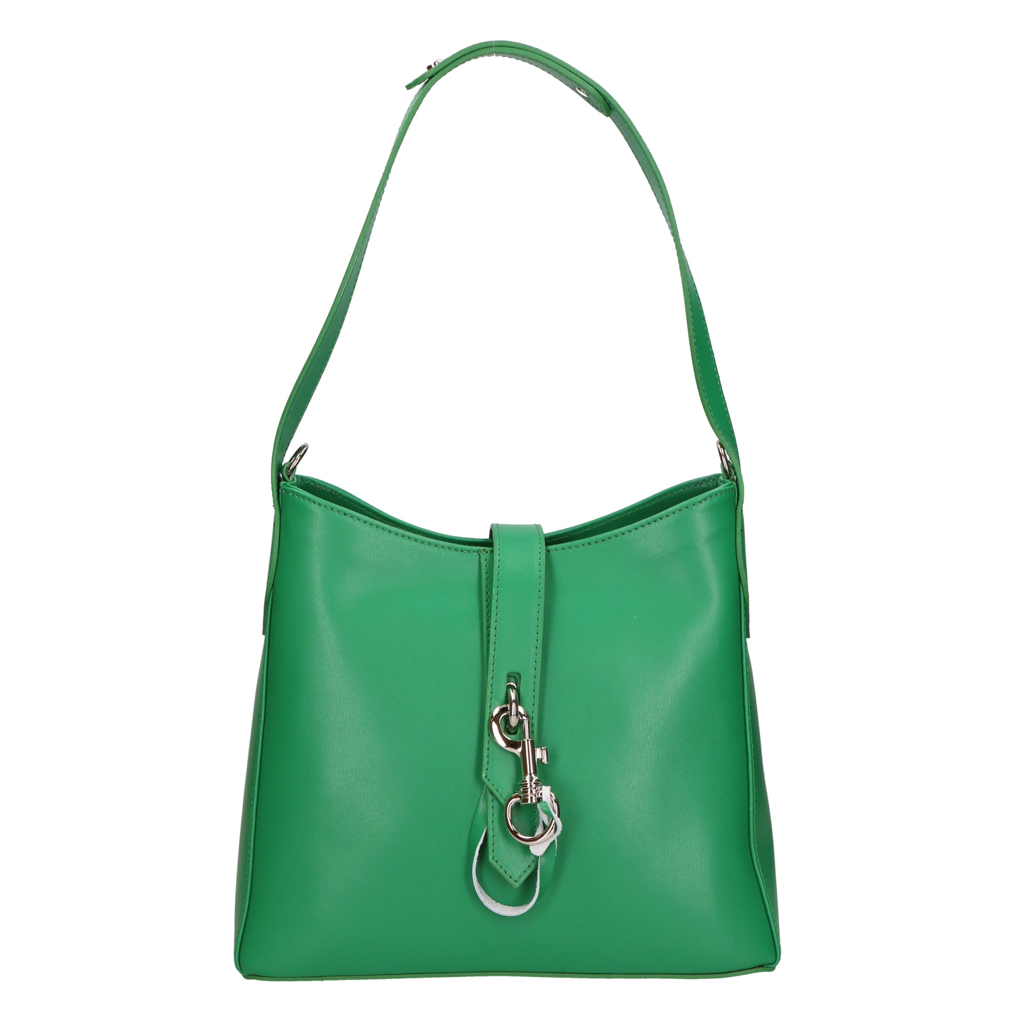 Imma Borsa a spalla da donna 100% pelle 05917-B47 VERDE MELA Gave Lux