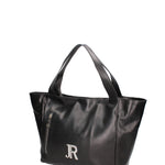 Borsa a mano da donna 100% vera pelle JR-W-1098-TY-BLACK + SILVER John Richmond