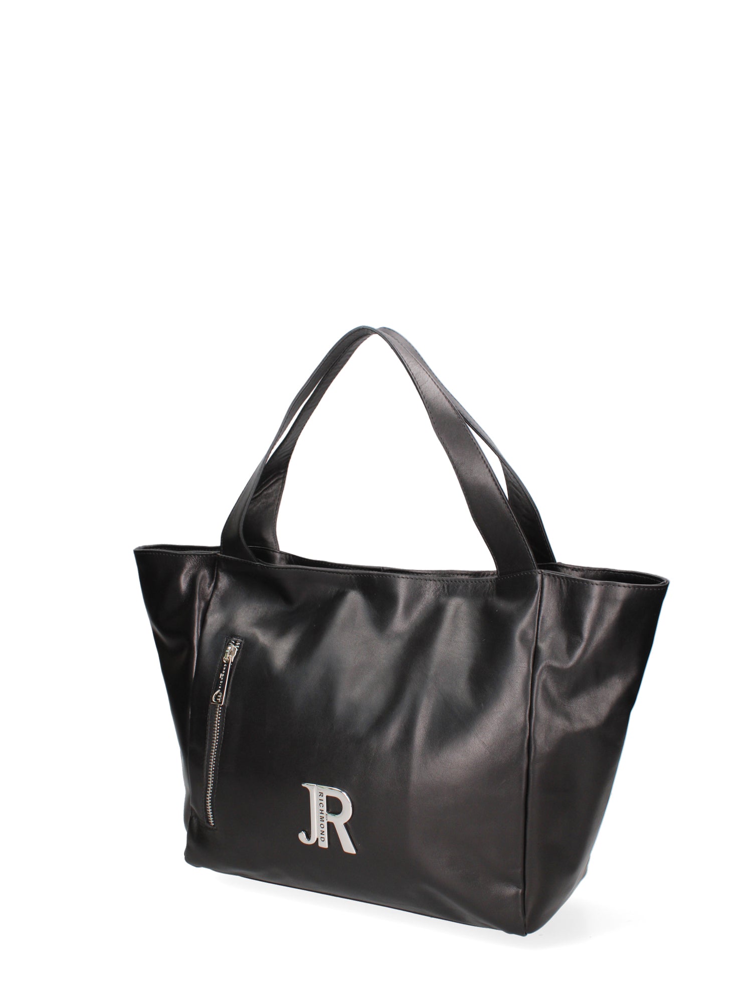 Borsa a mano da donna 100% vera pelle JR-W-1098-TY-BLACK + SILVER John Richmond