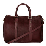 Borsa a mano da donna Vera pelle di cavallino MYB-8024-FW-BORGOGNA My Best Bag