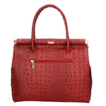 Deborah Borsa a mano da donna Pelle Croco Stampata 7727-C10 ROSSO SCURO Gave Lux