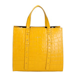 Borsa a mano da donna Pelle goffrata MYB-7003-SSCOCCO-C04 GIALLO My Best Bag