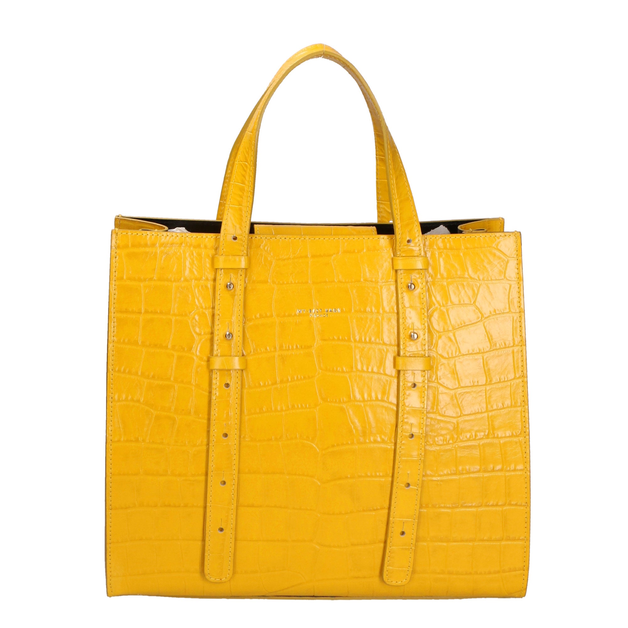Borsa a mano da donna Pelle goffrata MYB-7003-SSCOCCO-C04 GIALLO My Best Bag