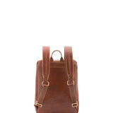 Zaino in vera pelle unisex 100% cotone 4316-MARRONE Alessia Firenze