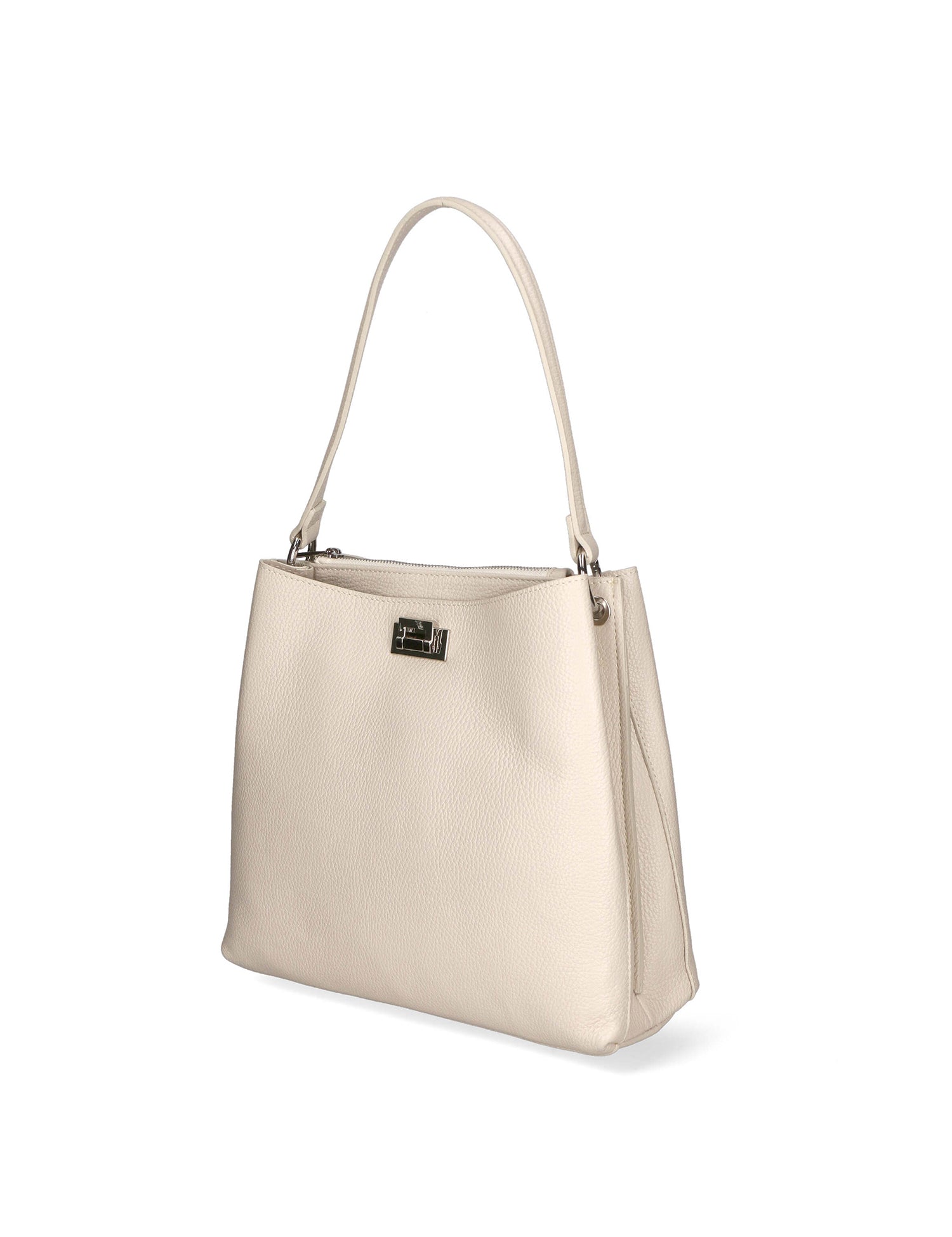 Adelasia Borsa a mano da donna 100% pelle 04495-D37 LATTE MILK Gave Lux