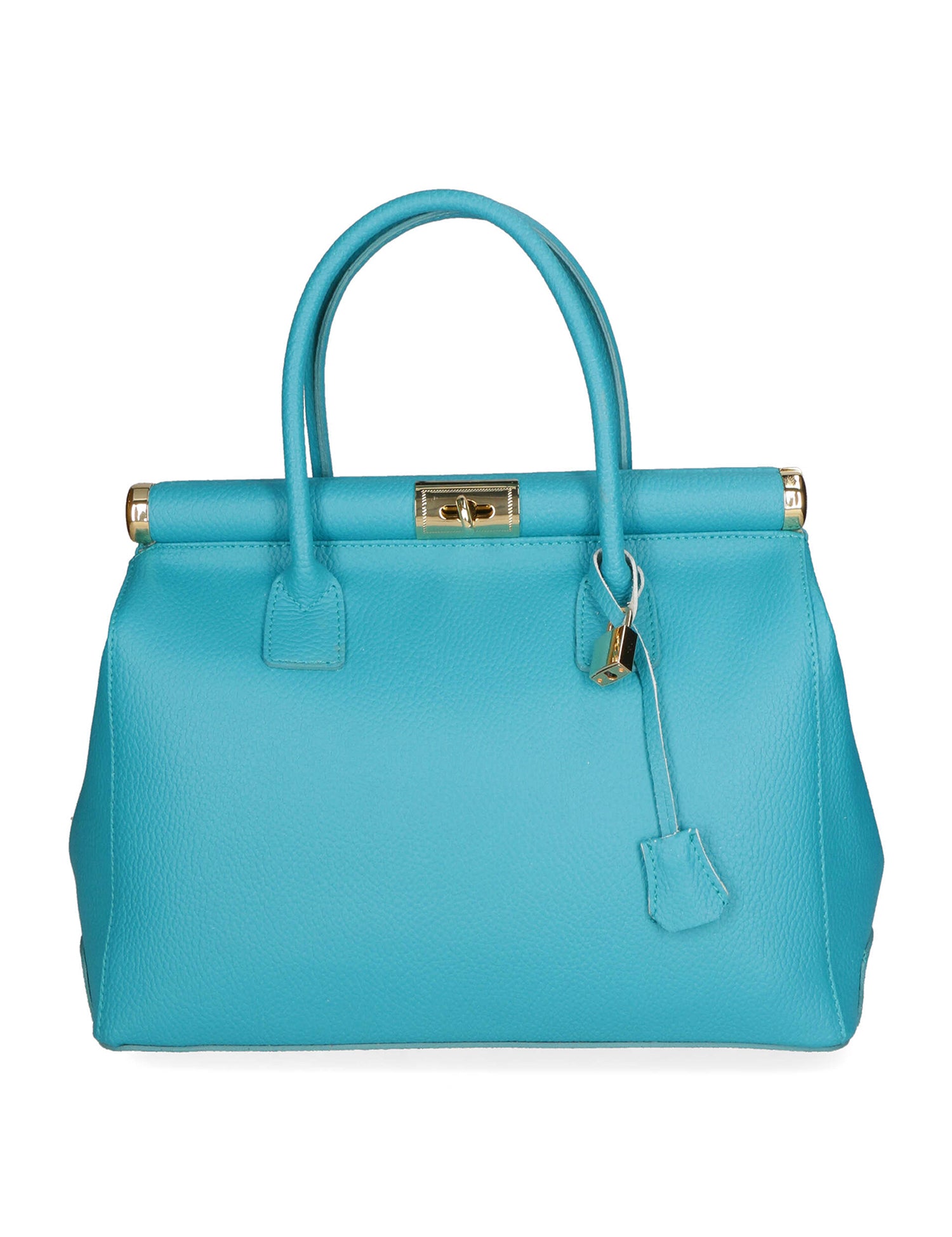 Aleria Borsa a mano da donna Vera pelle 8005-D32 TURCHESE Gave Lux