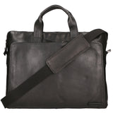 Borsa a tracolla unisex vera pelle Tutte le stagioni SN5862647-BLACK Santini Firenze