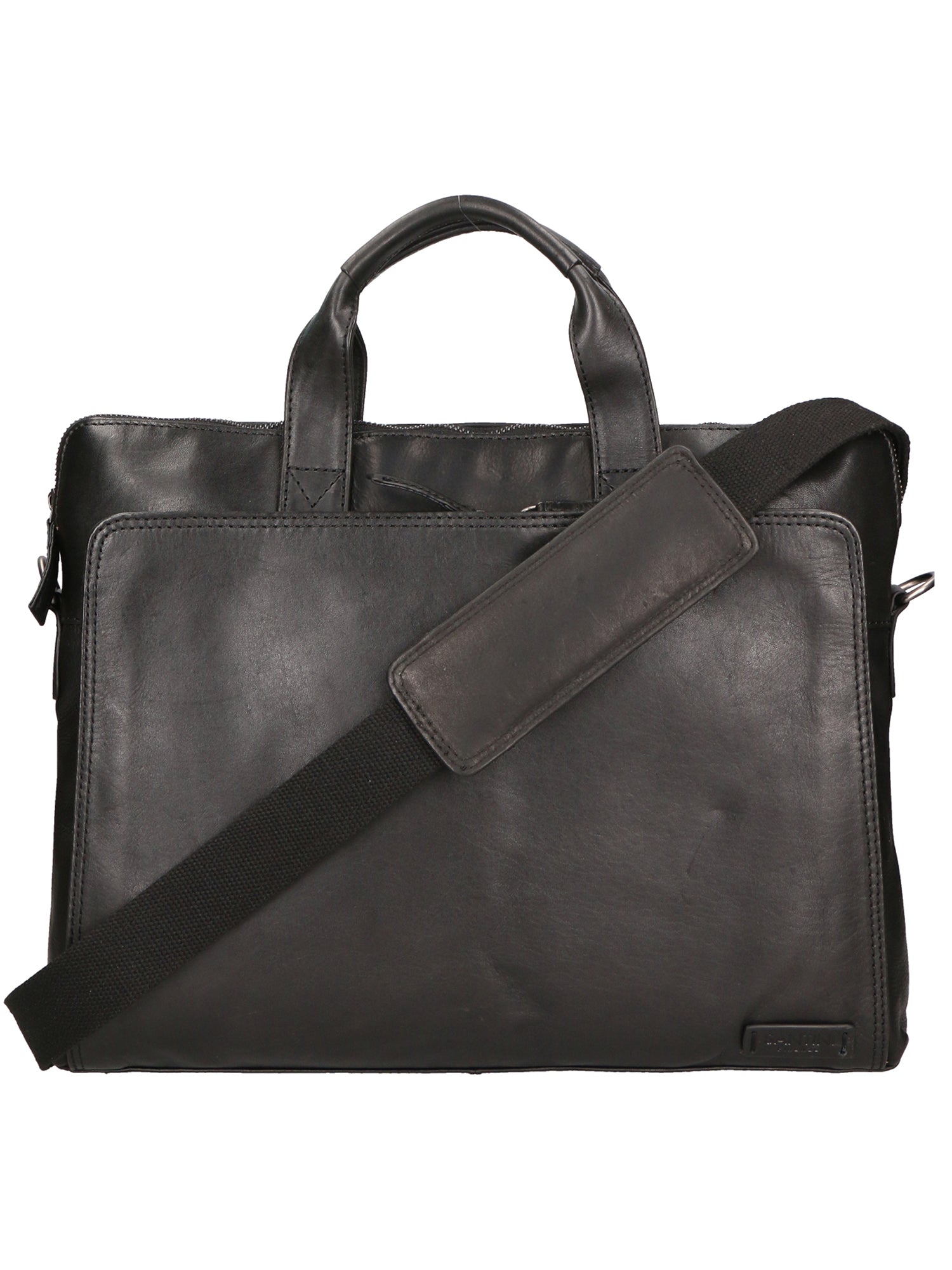 Borsa a tracolla unisex vera pelle Tutte le stagioni SN5862647-BLACK Santini Firenze